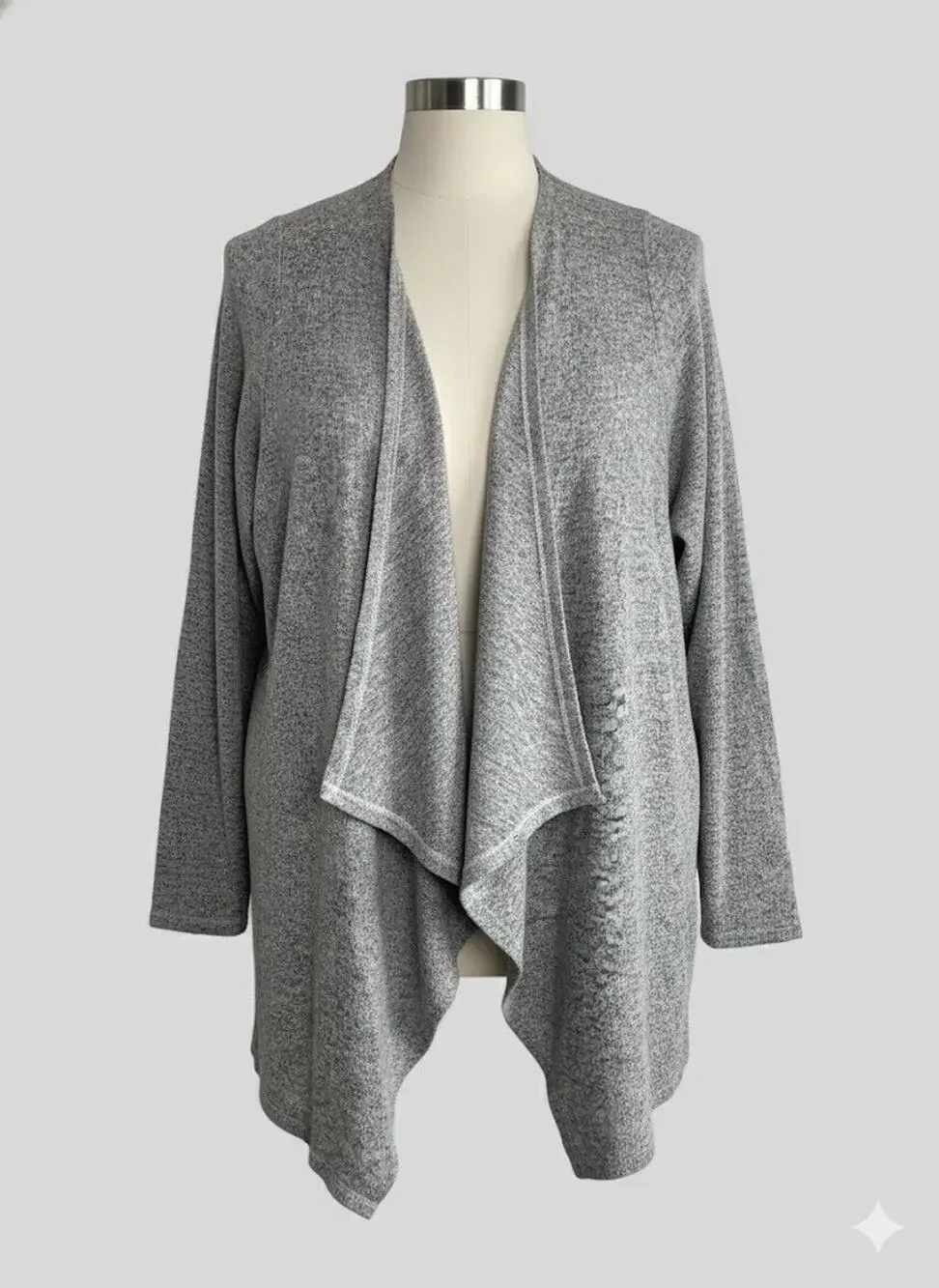 TORRID Cardigan Women's Size 0 or L Plus SIZE L Soft Open Front Gray